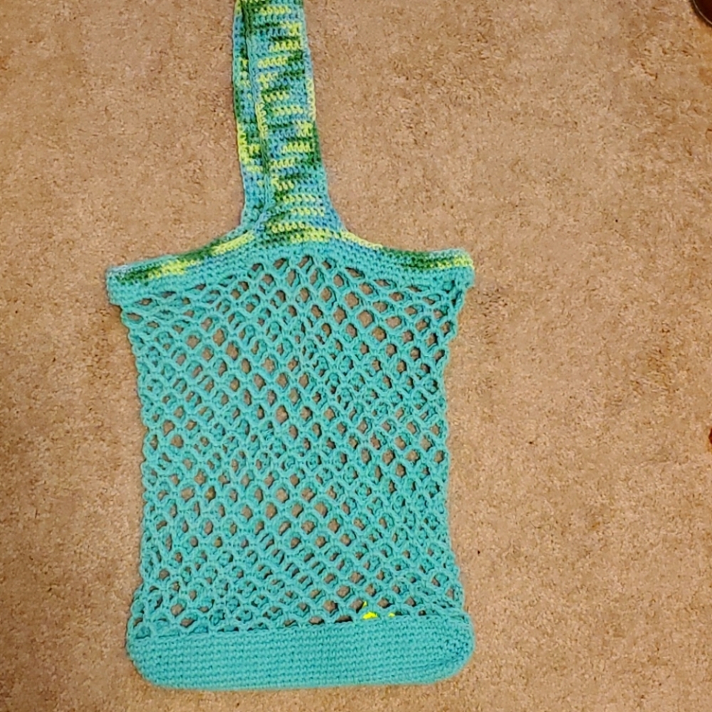 Crocheted, reusable market bag